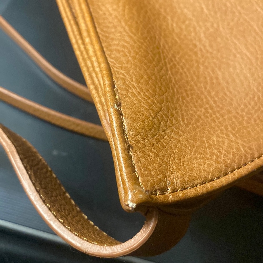 ❌❌ SOLD ❌❌ Joe's Jeans Faux Leather Rust Brown Crossbody Messenger Bag Purse - Picture 13 of 16
